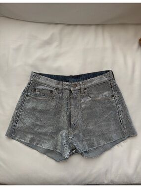 Maison Margiela Crystal embellished denim shorts